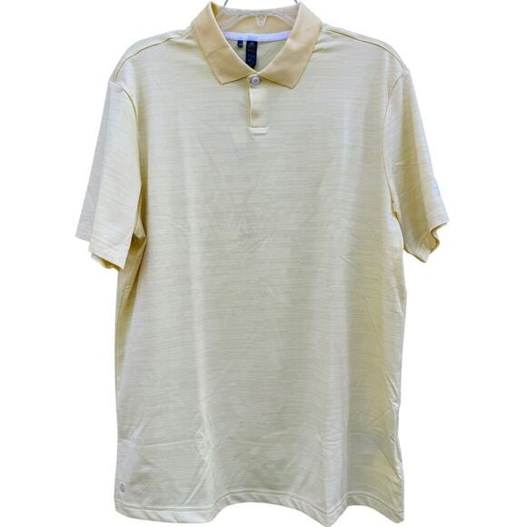 Adidas Golf Sport Polo Yellow Medium NWT - Picture 2 of 7